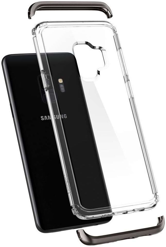 Spigen Neo Hybrid Crystal Case Samsung Galaxy S9 Gunmetal afbeelding 4