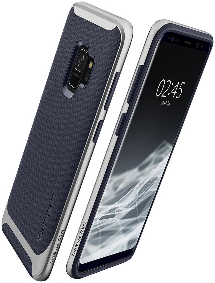 Spigen Neo Hybrid Hoesje Samsung Galaxy S9 Arctic Silver afbeelding 2