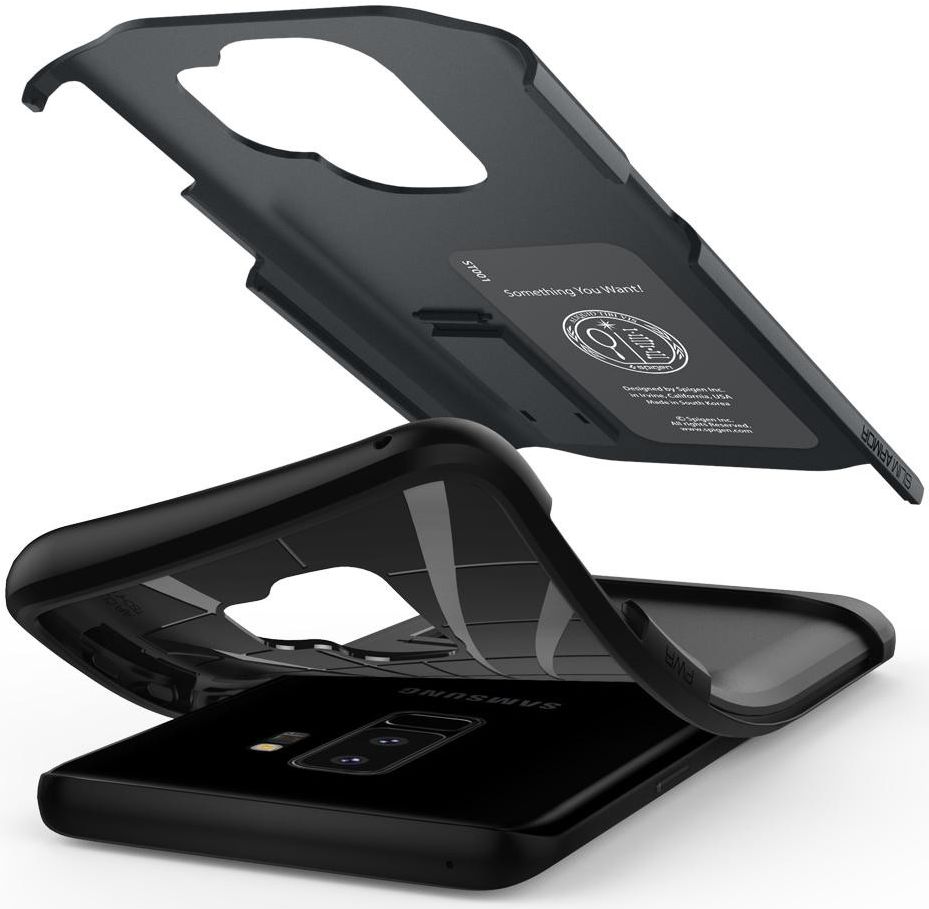 Spigen Slim Armor Hoesje Samsung Galaxy S9 Metal Slate afbeelding 5