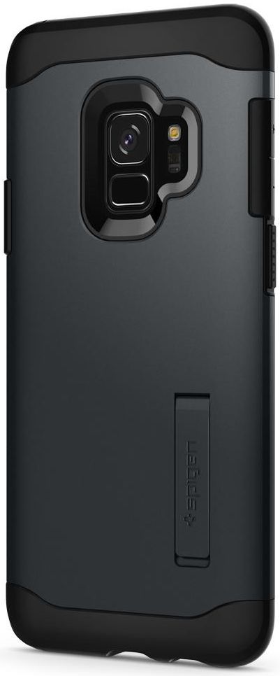Spigen Slim Armor Hoesje Samsung Galaxy S9 Metal Slate afbeelding 6