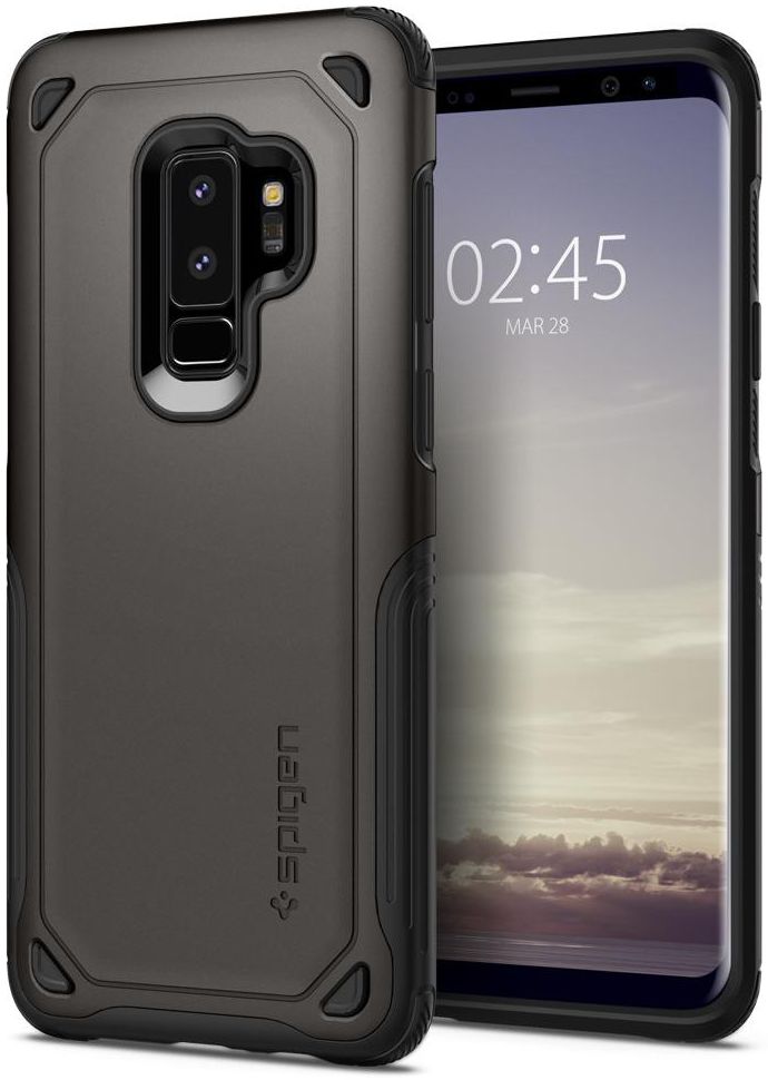 Spigen Hybrid Armor Hoesje Samsung Galaxy S9 Plus Gunmetal afbeelding 1