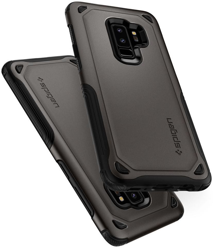 Spigen Hybrid Armor Hoesje Samsung Galaxy S9 Plus Gunmetal afbeelding 2
