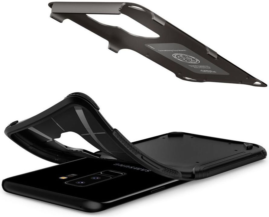 Spigen Hybrid Armor Hoesje Samsung Galaxy S9 Plus Gunmetal afbeelding 3