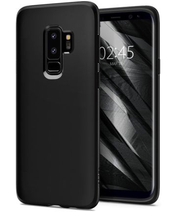 Spigen Liquid Crystal Samsung Galaxy S9 Plus Hoesje Matte Black Hoesjes