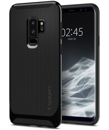 Spigen Neo Hybrid Case Samsung Galaxy S9 Plus Shiny Black Hoesjes