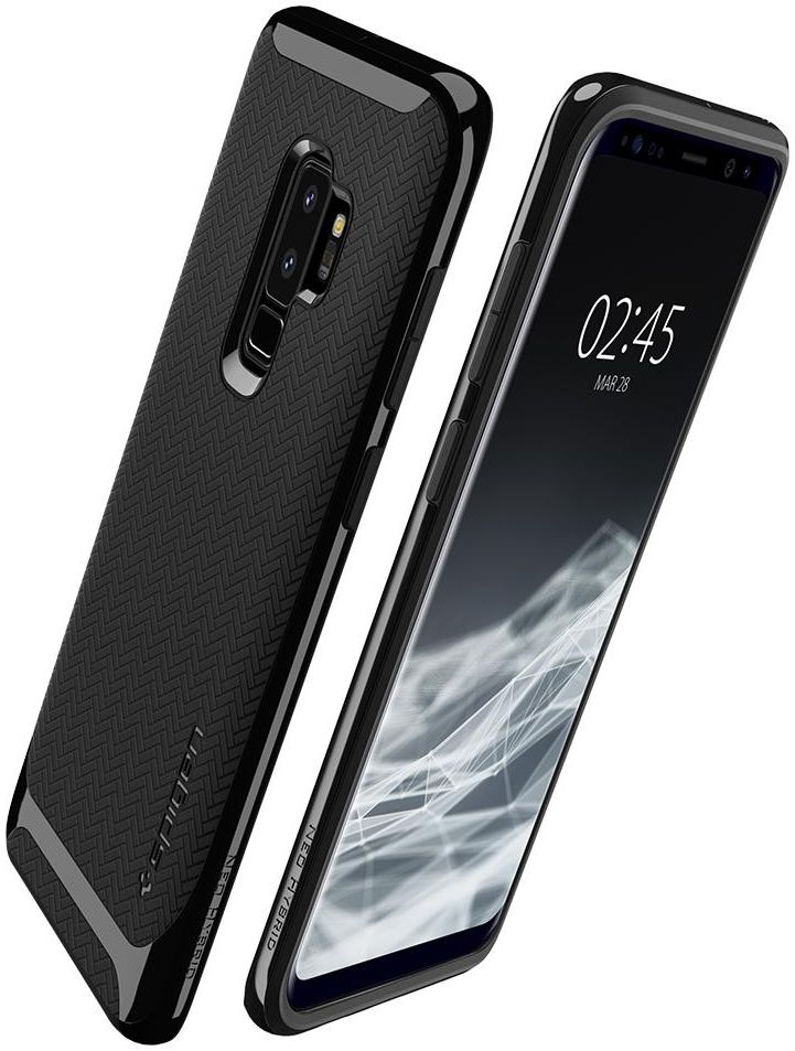 Spigen Neo Hybrid Case Samsung Galaxy S9 Plus Shiny Black afbeelding 2