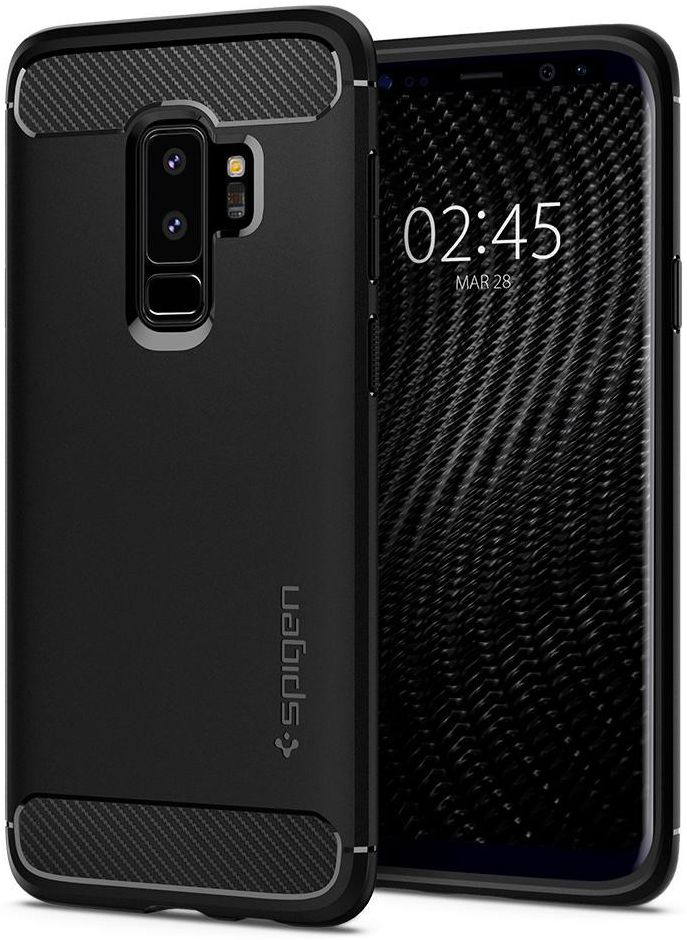 Spigen Rugged Armor Case Samsung Galaxy S9 Plus Matte Black afbeelding 1