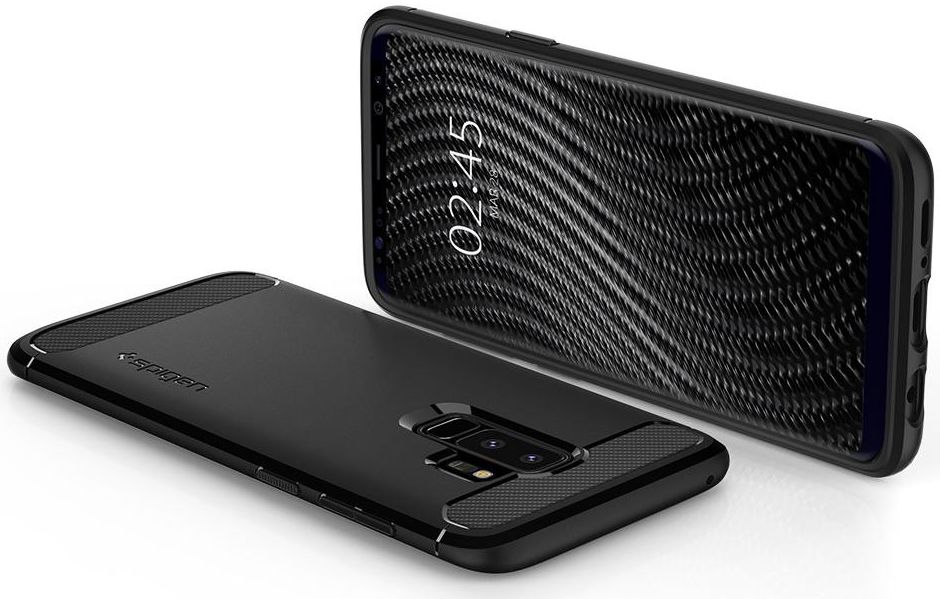 Spigen Rugged Armor Case Samsung Galaxy S9 Plus Matte Black afbeelding 2