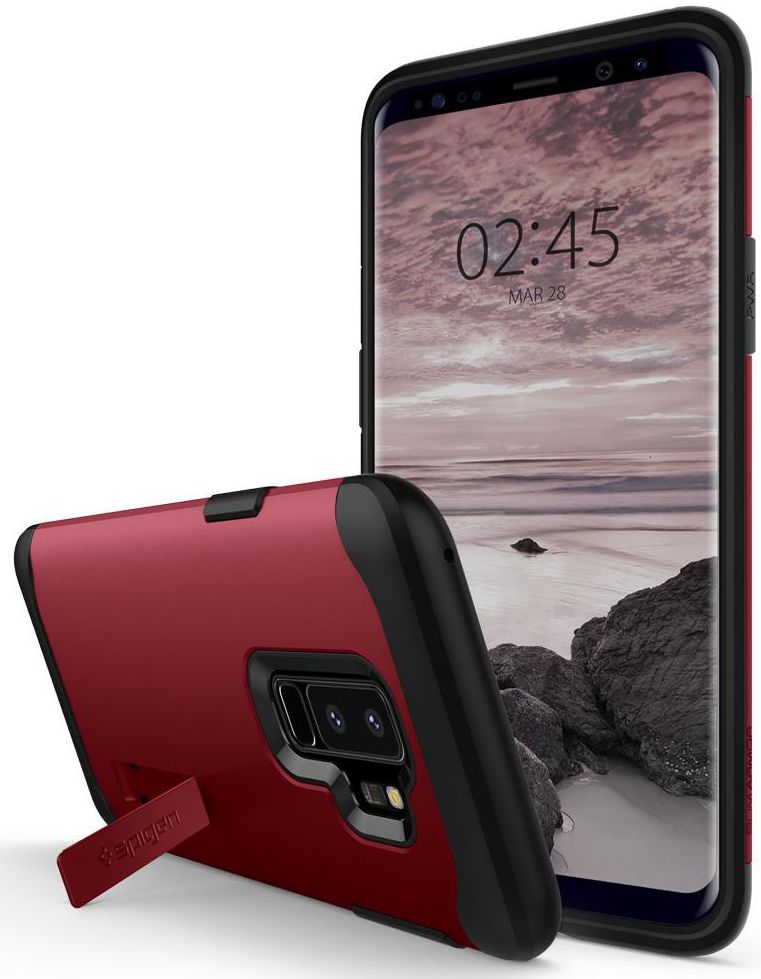 Spigen Slim Armor Hoesje Samsung Galaxy S9 Plus Red afbeelding 2