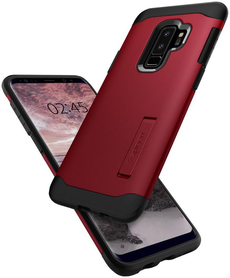 Spigen Slim Armor Hoesje Samsung Galaxy S9 Plus Red afbeelding 3