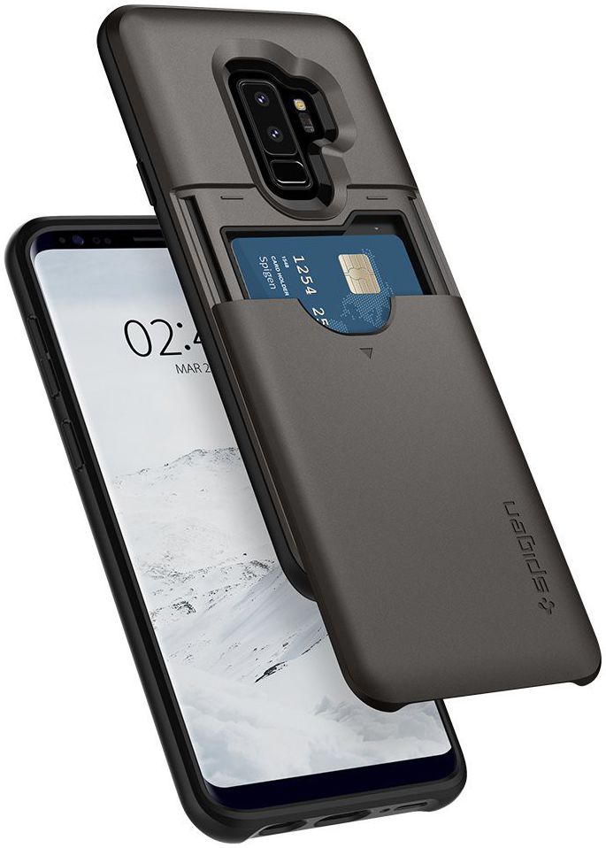 Spigen Slim Armor Hoesje Samsung Galaxy S9 Plus Gunmetal afbeelding 1