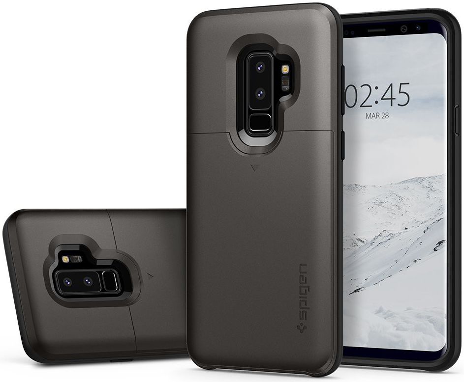 Spigen Slim Armor Hoesje Samsung Galaxy S9 Plus Gunmetal afbeelding 3