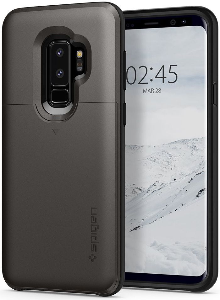 Spigen Slim Armor Hoesje Samsung Galaxy S9 Plus Gunmetal afbeelding 4