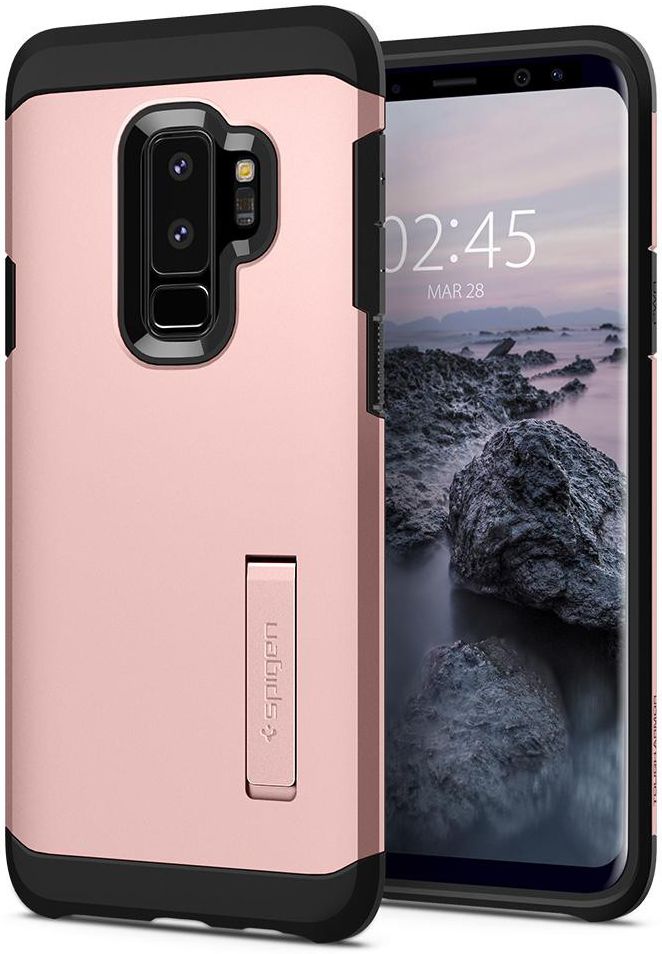 Spigen Tough Armor Hoesje Samsung Galaxy S9 Plus Rose Gold afbeelding 1