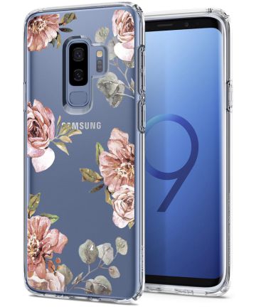 Spigen Liquid Crystal Samsung Galaxy S9 Plus Hoesje Blossom Flower Hoesjes