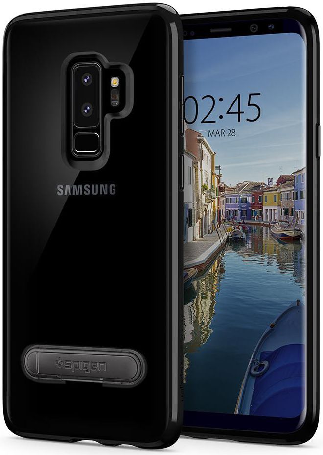 Spigen Ultra Hybrid S Case Samsung Galaxy S9 Plus Midnight Black afbeelding 5