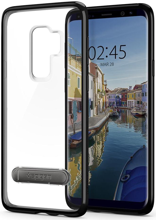 Spigen Ultra Hybrid S Case Samsung Galaxy S9 Plus Midnight Black afbeelding 6