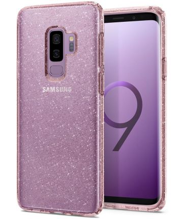 Spigen Liquid Crystal Glitter Samsung Galaxy S9 Plus Hoesje Rose Hoesjes