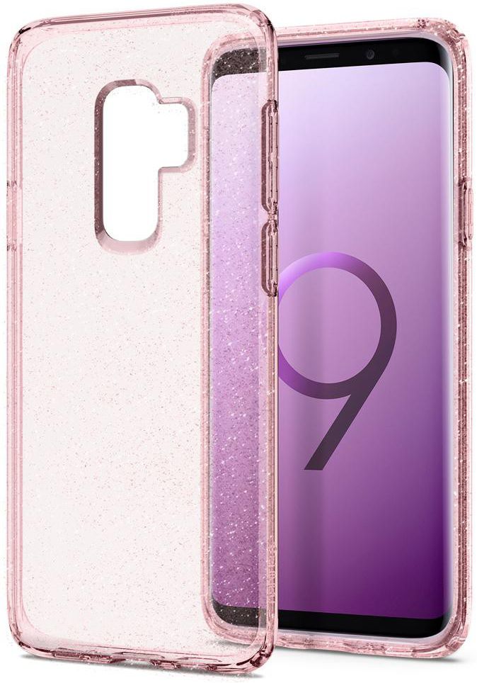 Spigen Liquid Crystal Glitter Samsung Galaxy S9 Plus Hoesje Rose afbeelding 3