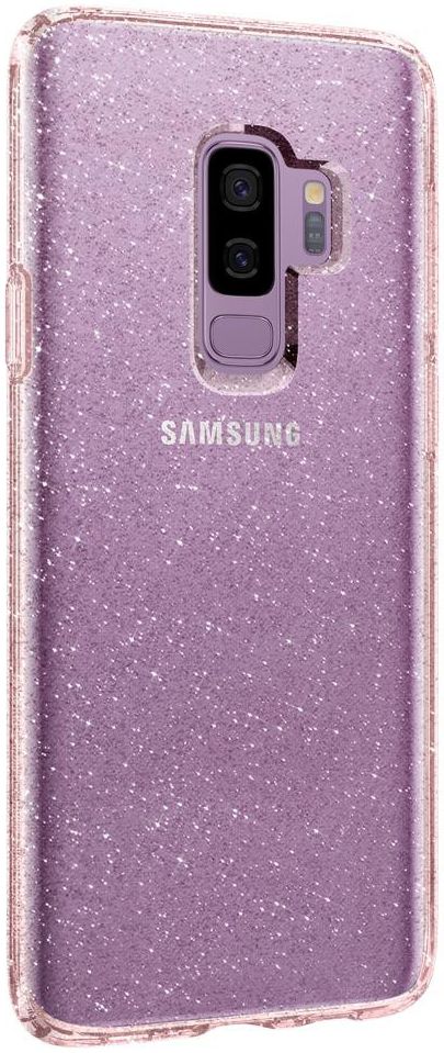 Spigen Liquid Crystal Glitter Samsung Galaxy S9 Plus Hoesje Rose afbeelding 5