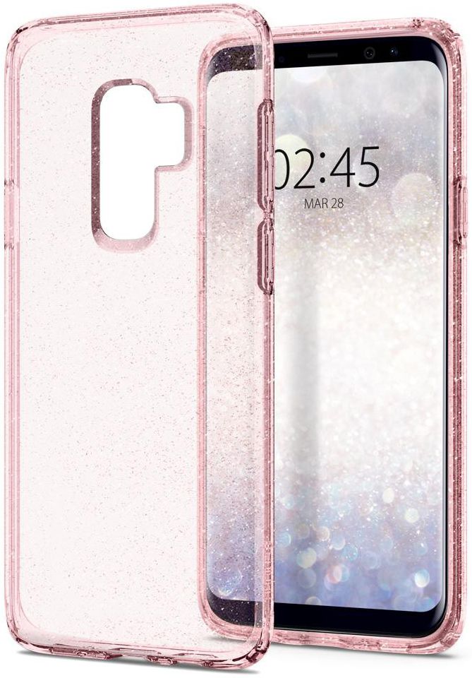 Spigen Liquid Crystal Glitter Samsung Galaxy S9 Plus Hoesje Rose afbeelding 13