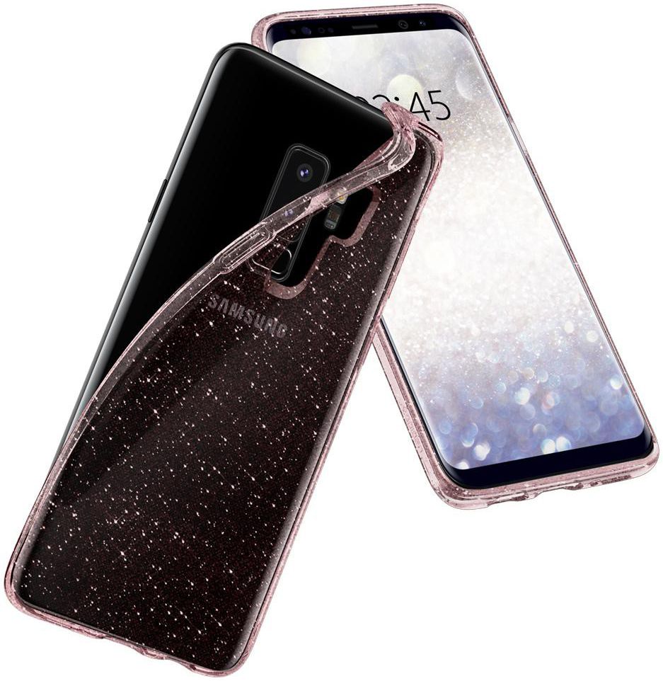 Spigen Liquid Crystal Glitter Samsung Galaxy S9 Plus Hoesje Rose afbeelding 16