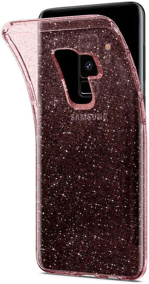 Spigen Liquid Crystal Glitter Samsung Galaxy S9 Plus Hoesje Rose afbeelding 17