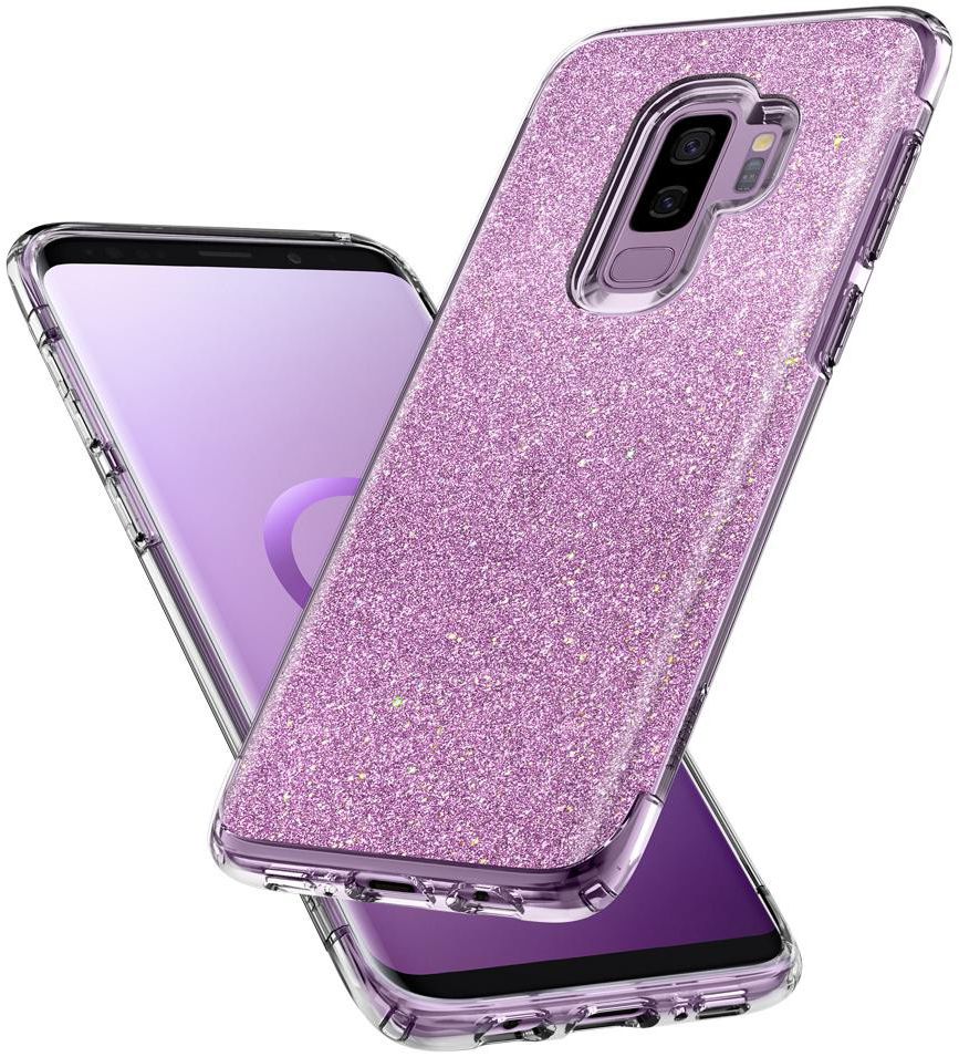 Spigen Slim Armor Crystal Glitter Case Samsung Galaxy S9 Plus Rose afbeelding 3