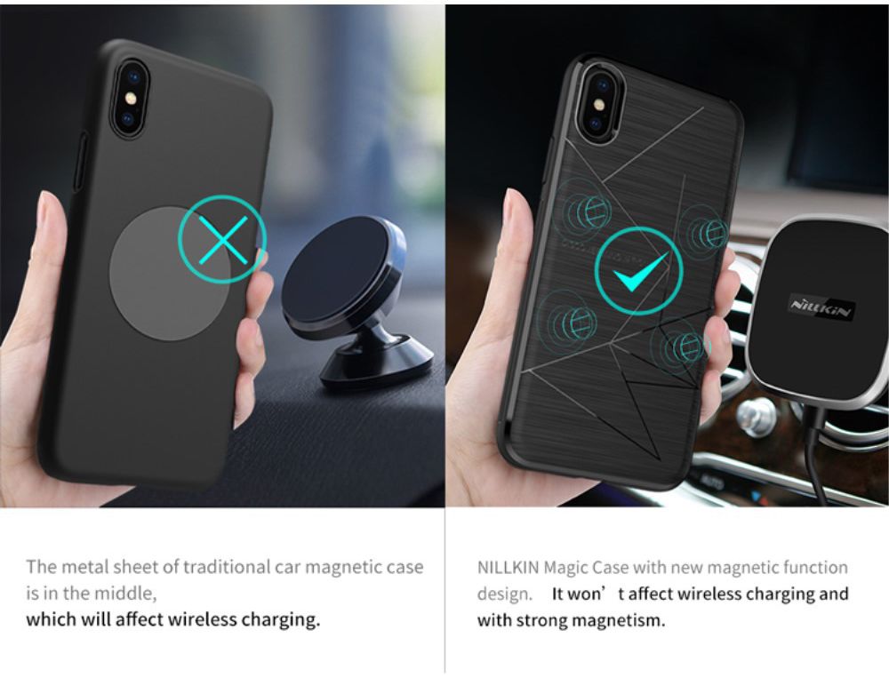 Nillkin Magic Draadloos Oplaad Case voor de Apple iPhone X afbeelding 11