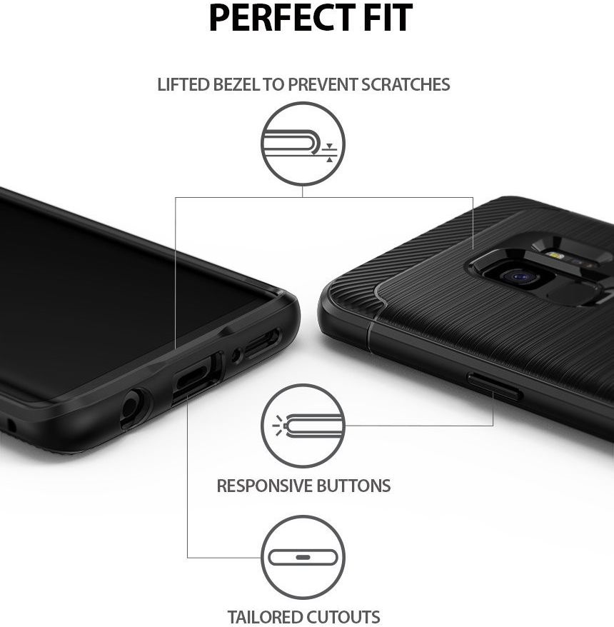 Ringke Onyx Samsung Galaxy S9 Hoesje Zwart afbeelding 3