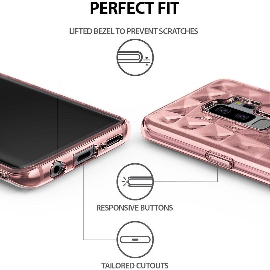 Ringke Air Prism Hoesje Samsung Galaxy S9 Plus Roze Goud afbeelding 3