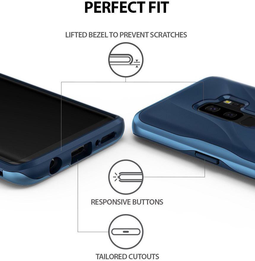 Ringke Wave Hoesje Samsung Galaxy S9 Plus Coastal Blue afbeelding 4