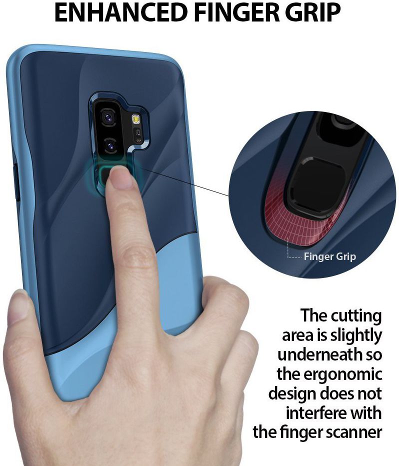 Ringke Wave Hoesje Samsung Galaxy S9 Plus Coastal Blue afbeelding 8