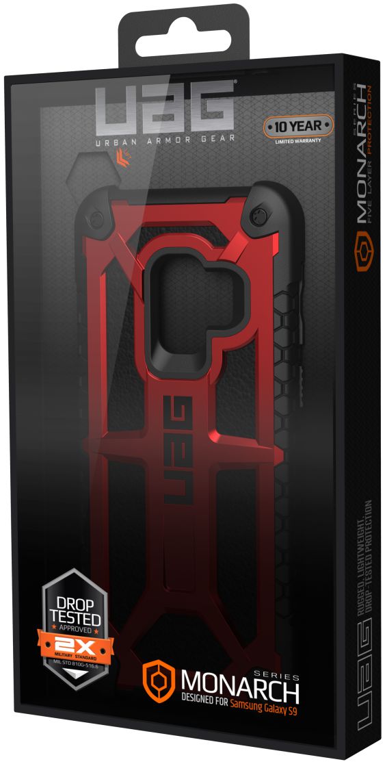 Urban Armor Gear Monarch Hoesje Samsung Galaxy S9 Crimson afbeelding 12