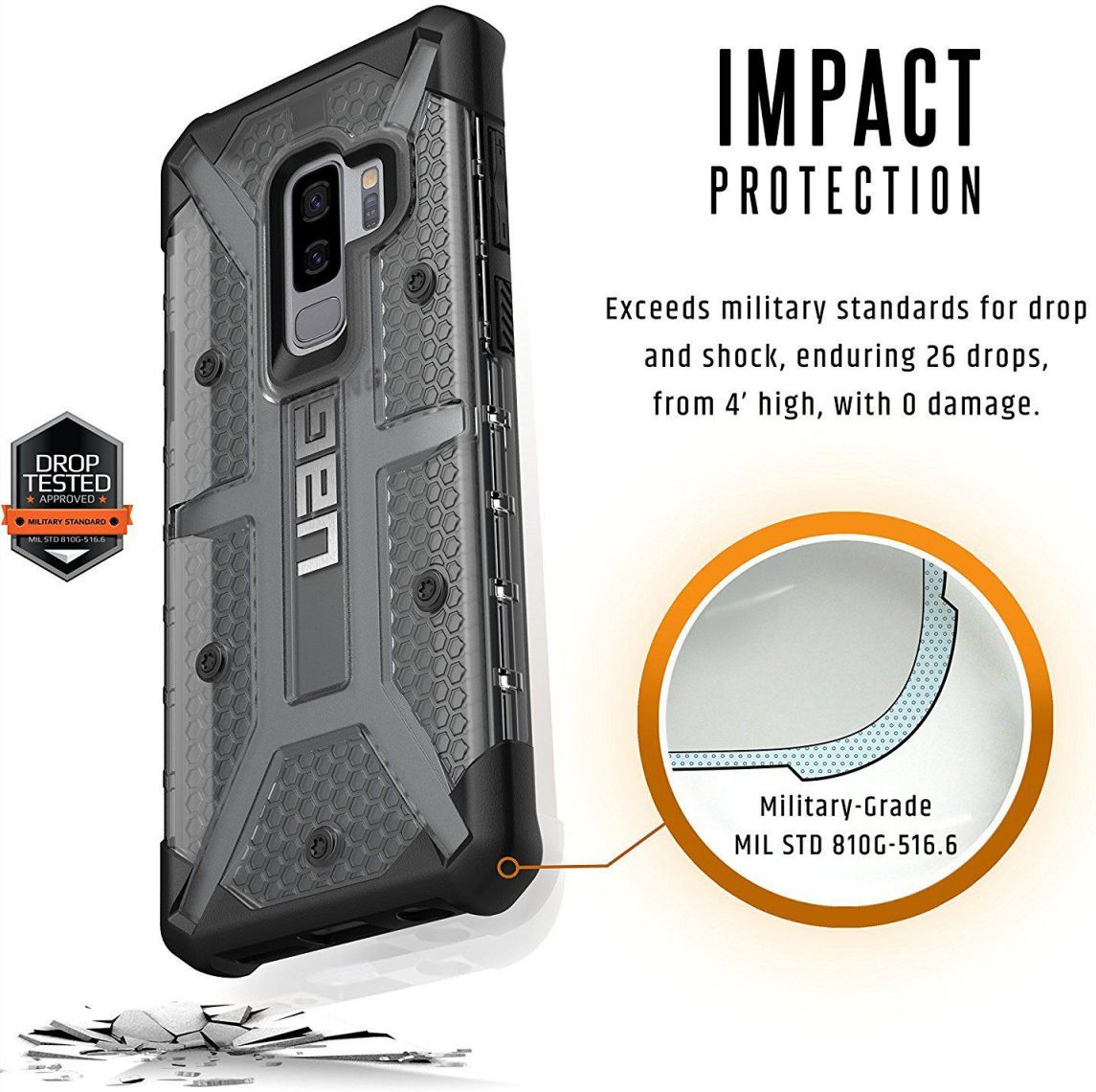 UAG Plasma Case Samsung Galaxy S9 Plus Ash afbeelding 5