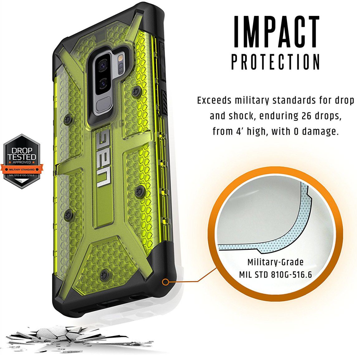 UAG Plasma Case Samsung Galaxy S9 Plus Citron afbeelding 4