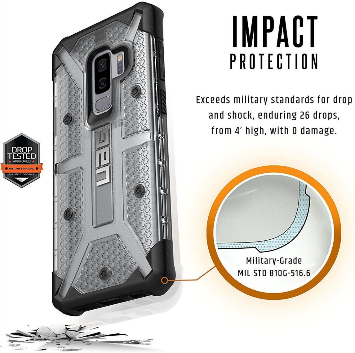 UAG Plasma Case Samsung Galaxy S9 Plus Ice afbeelding 5
