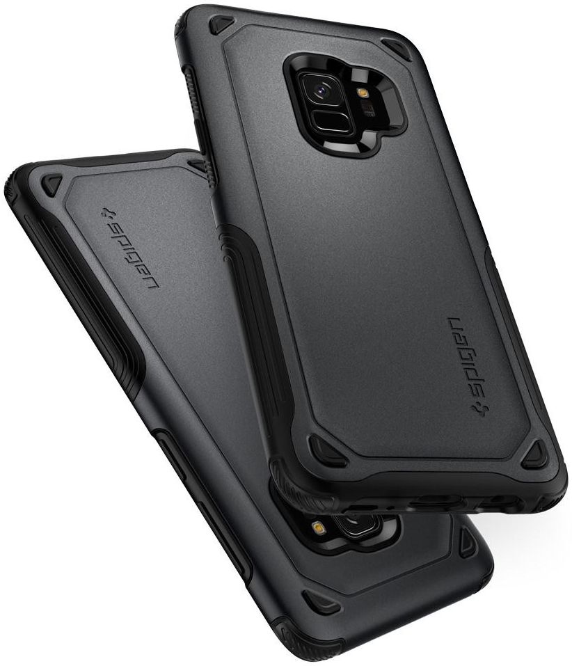 Spigen Hybrid Armor Hoesje Samsung Galaxy S9 Graphite Gray afbeelding 2