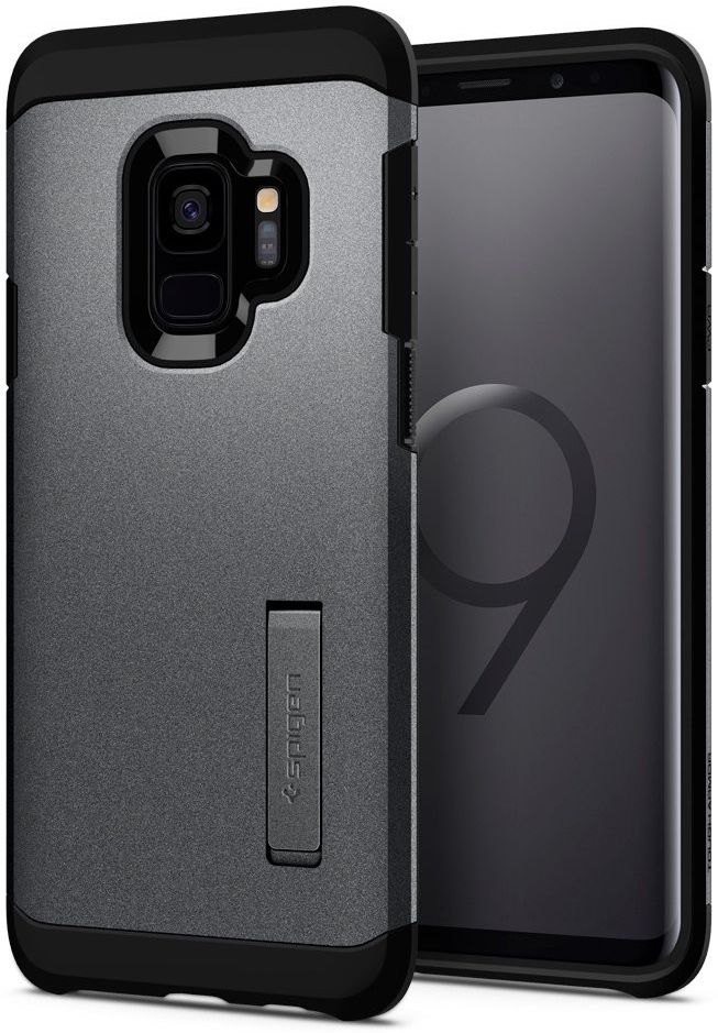 Spigen Tough Armor Case Samsung Galaxy S9 Graphite Gray afbeelding 1