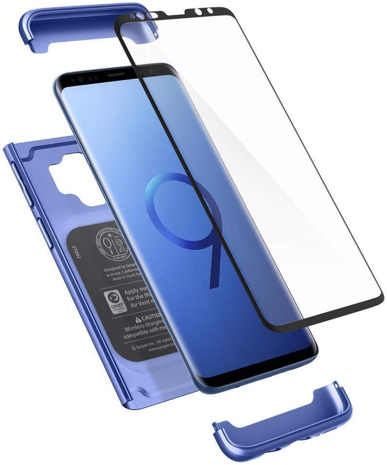 Spigen Thin Fit 360 Case Samsung Galaxy S9 Coral Blue afbeelding 1