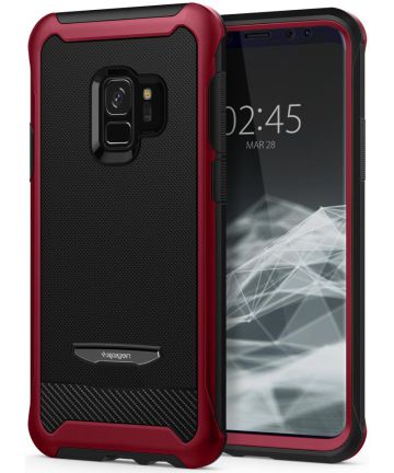 Spigen Reventon Hoesje Samsung Galaxy S9 Metallic Red Hoesjes