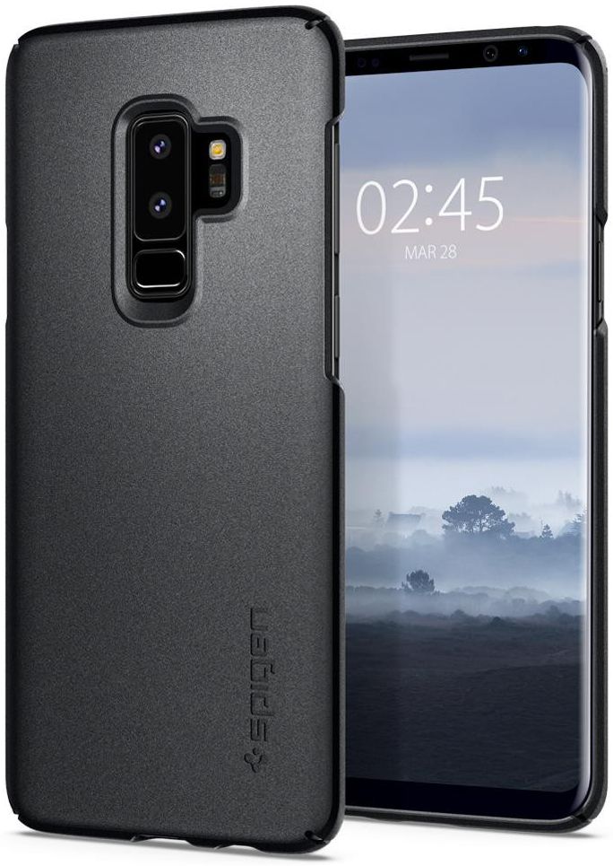 Spigen Thin Fit Case Samsung Galaxy S9 Plus Graphite Gray afbeelding 1