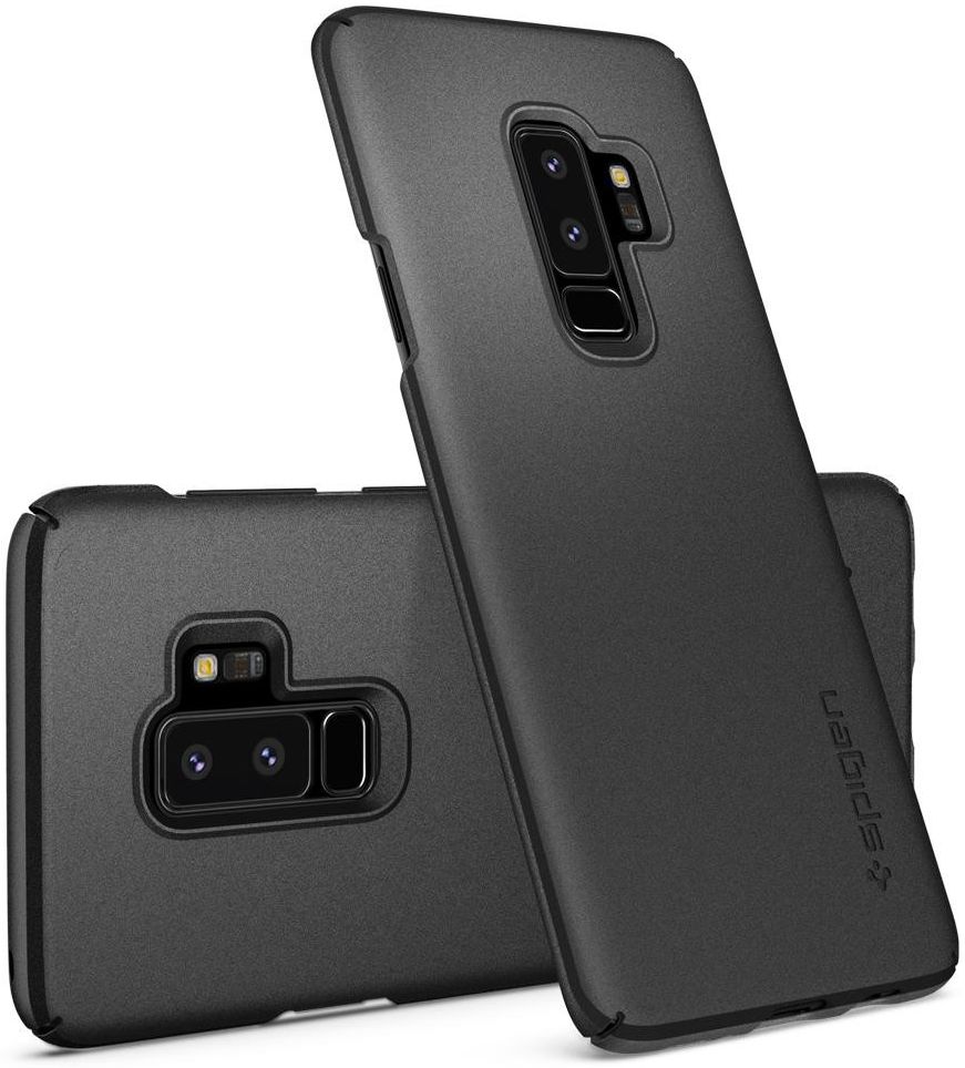 Spigen Thin Fit Case Samsung Galaxy S9 Plus Graphite Gray afbeelding 2