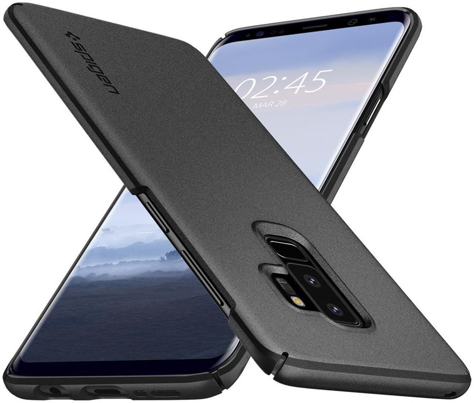 Spigen Thin Fit Case Samsung Galaxy S9 Plus Graphite Gray afbeelding 3