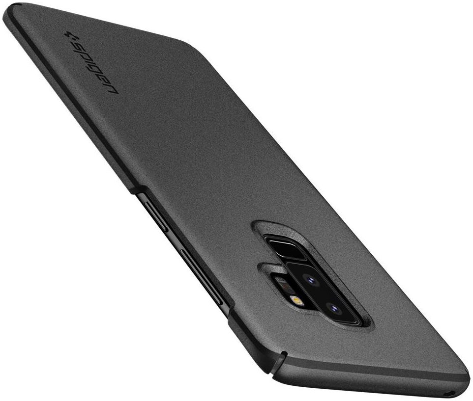 Spigen Thin Fit Case Samsung Galaxy S9 Plus Graphite Gray afbeelding 4