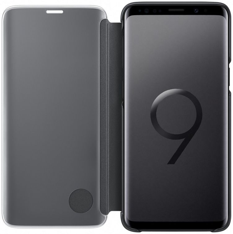 Samsung Galaxy S9 Clear View Stand Cover Zwart afbeelding 2