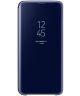 Samsung Galaxy S9 Clear View Stand Cover Blauw