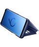 Samsung Galaxy S9 Clear View Stand Cover Blauw