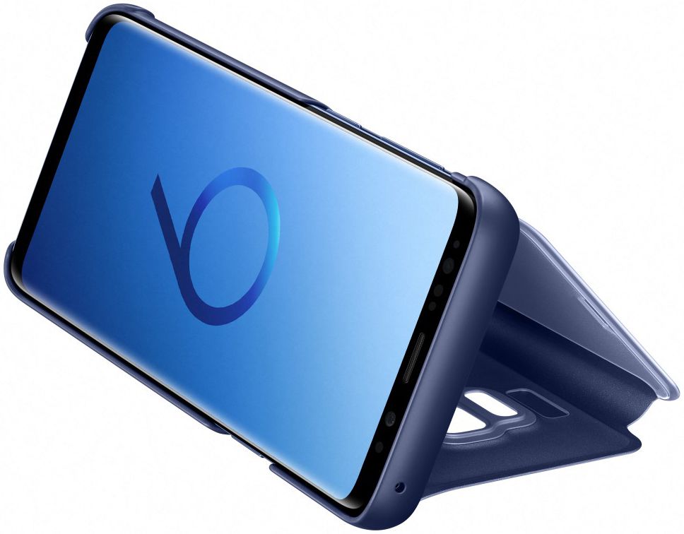 Samsung Galaxy S9 Clear View Stand Cover Blauw afbeelding 4