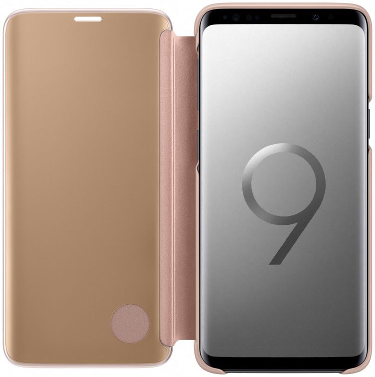 Samsung Galaxy S9 Clear View Stand Cover Goud afbeelding 2